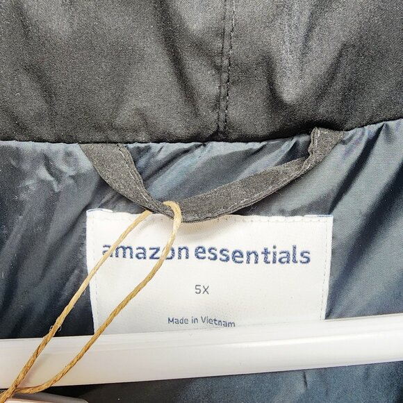 Black Puffer Jacket Size 5X Plus Size Womens Outerwear Warm Cozy Winter Coat - Picture 3 of 10